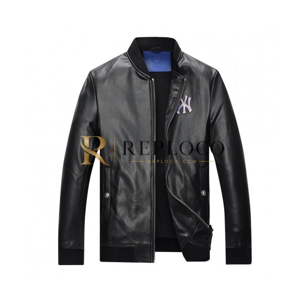✨[구찌]Gucci 2020 Mens Logo Casual Leather Jackets - 구찌 2020 남성 로고 캐쥬얼 가죽 자켓 Guc01977x.Size(m - 3xl).블랙