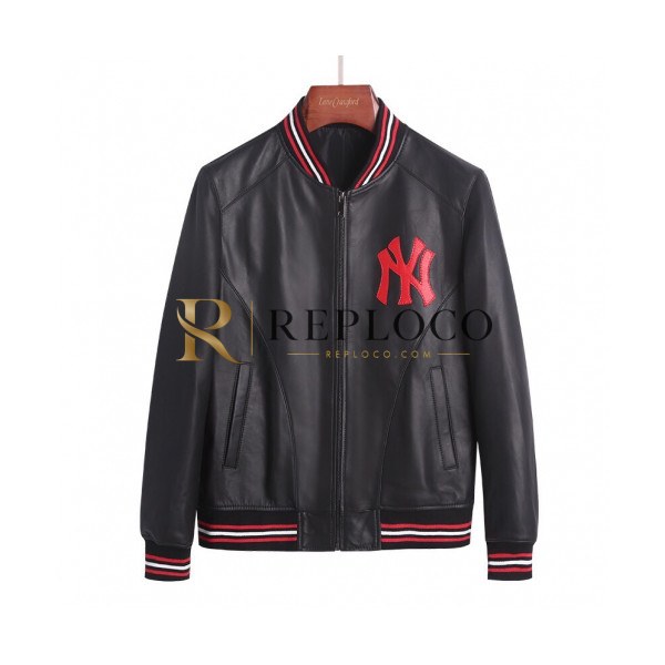 ✨Gucci 2019 Mens Logo Casual Sheep-skin Jacket - 구찌 2019 남성 로고 캐쥬얼 양가죽 자켓 Guc01381x.Size(m - 3xl).블랙