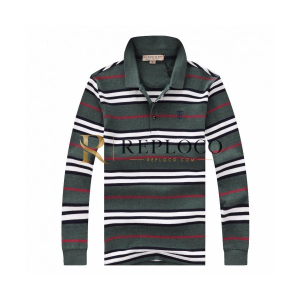 ✨[버버리]Burberry 2020 Mens Logo Casual Cotton Polo Tshirts - 버버리 2020 남성 로고 캐쥬얼 코튼 폴로 맨투맨 Bur02227x.Size(m - 3xl).그린