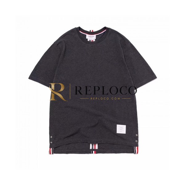 ✨[톰브라운]Thom Browne 2020 Mm/Wm Casual Cotton Short Sleeved Polo Tshirts - 톰브라운 2020 남/녀 캐쥬얼 코튼 폴로 반팔티 Tho0826x.Size(m - 2xl).다크그레이