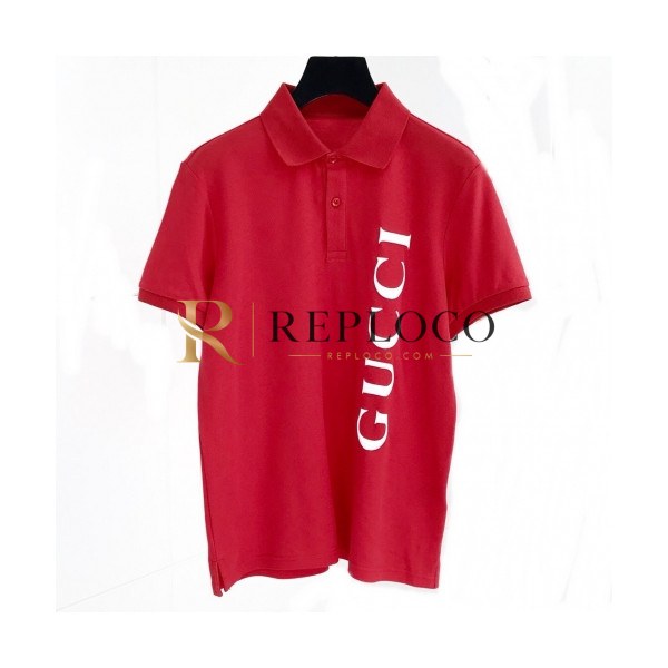 ✨[매장판]Gucci 2020 Mens Logo Cotton Short Sleeved Polo Tshirts - 구찌 2020 남성 로고 코튼 폴로 반팔티 Guc02354x.Size(m - 2xl).레드