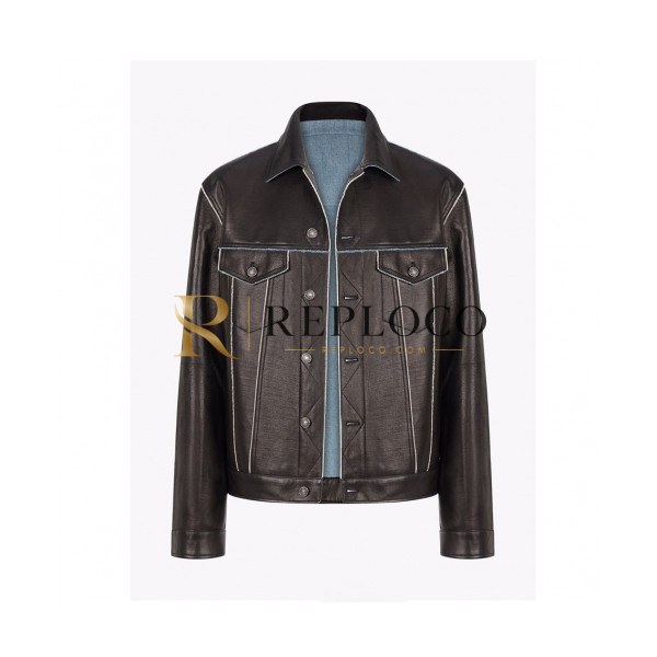 ✨[지방시]Givenchy 2020 Mens Logo Casual Leather Jackets - 지방시 2020 남성 로고 캐쥬얼 레더 자켓 Giv0479x.Size(m - 3xl).블랙