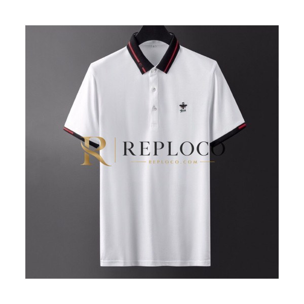 ✨[매장판]Gucci 2020 Mens Logo Slket Short Sleeved Polo Tshirts - 구찌 2020 남성 로고 실켓 폴로 반팔티 Guc02752x.Size(m - 3xl).화이트