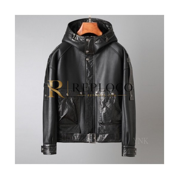 ✨[버버리]Burberry 2020 Mens Casual Leather Jackets - 버버리 2020 남성 캐쥬얼 가죽 자켓 Bur03378x.Size(m - 3xl).블랙
