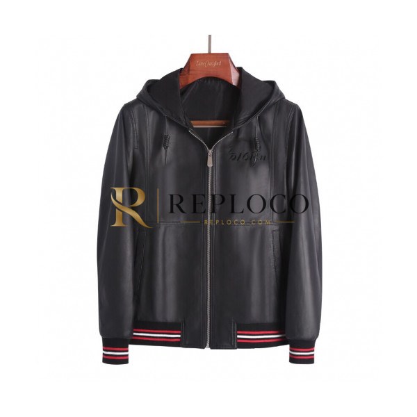 ✨Dior 2019 Mens Logo Leather Jacket - 디올 2019 남성 레더자켓 Dio0352x.Size(m - 3xl).블랙