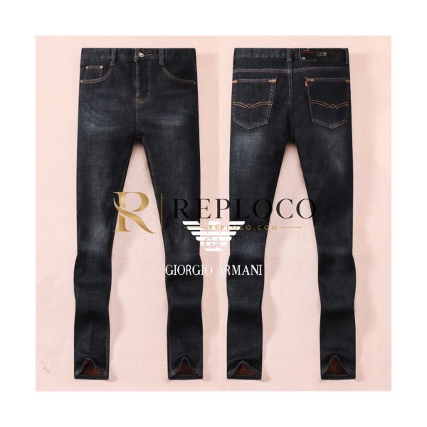 ✨[알마니]Armani 2019 Mens Business Classic Denim Pants - 알마니 2019 남성 비지니스 클래식 데님 기모 팬츠 Arm0505x.Size(29 - 38).블랙