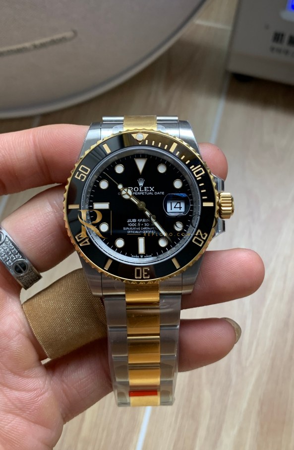 VS 공장 롤렉스 서브마리너 데이트 126613LN 투톤 블랙 18K 옐로우골드 41mm 슈퍼클론 DD3235 무브먼트