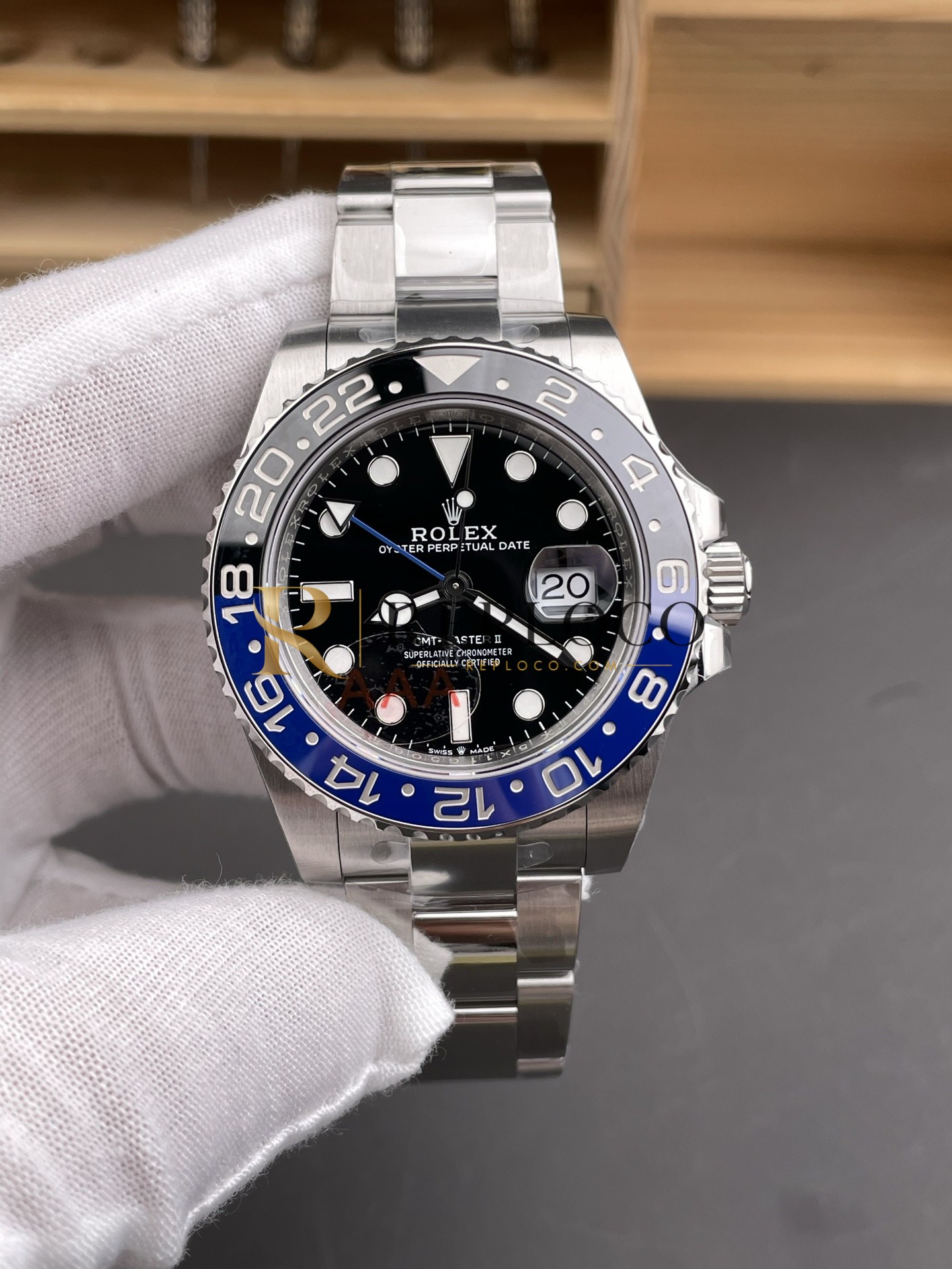 VS 공장 롤렉스 GMT-마스터 II 126710BLNR 배트맨 40mm 블랙/블루 세라믹 베젤 오이스터 브레이슬릿 1:1 슈퍼 클론 DD3285 무브먼트