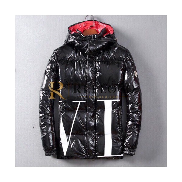 ✨[매장판]]Valentino x Moncler 2019 Men Big Logo Down Padding - 발렌티노 x 몽클레어 2019 남성 빅로고 다운 패딩 Val0230x.Size(m - 3xl).블랙