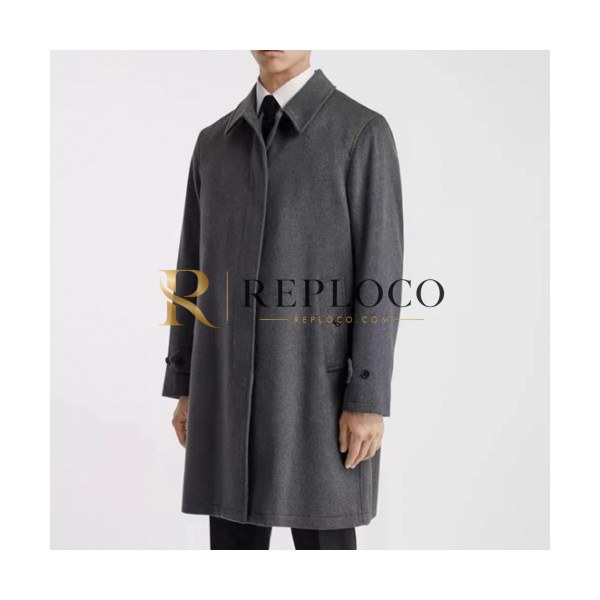 ✨Burberry Mens Vintage Cashmere Coats Gray - 버버리 2021 남성 빈티지 캐시미어 코트 Bur04241x Size(m - 3xl) 그레이