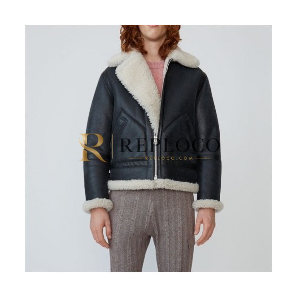 ✨Acne Sstudios Mm/Wm Casual Leather Jackets Black - 아크네 2021 남/녀 캐쥬얼 가죽 자켓 Acn0129x Size(s - 3xl) 블랙