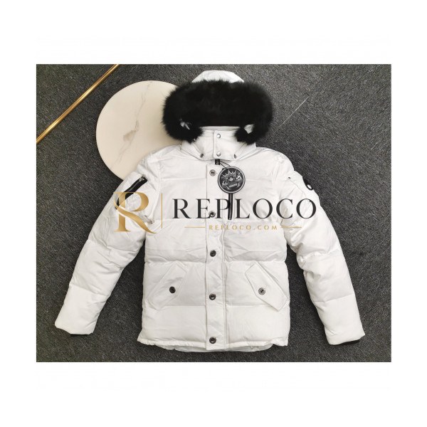 ✨[매장판] Moose Knuckle 2019 Mm/Wm Logo Goose Down Padding - 무스너클 2019 남자 로고 구스다운 패딩 Moo0049x.Size(xs - xl).화이트
