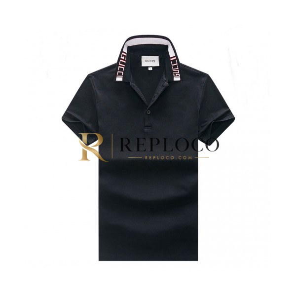 ✨[매장판]Gucci 2020 Mens Logo Cotton Polo Short Sleeved Tshirts - 구찌 2020 남성 로고 폴로 코튼 반팔티 Guc02446x.Size(m - 3xl).블랙