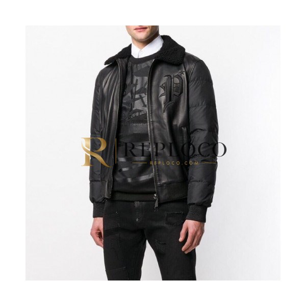✨[미러급]Philipp plein 2019 Mens Leather Jacket - 필립플레인 2019 남성 베이직 가죽 자켓 Phi0069x.Size(m - 3xl).블랙