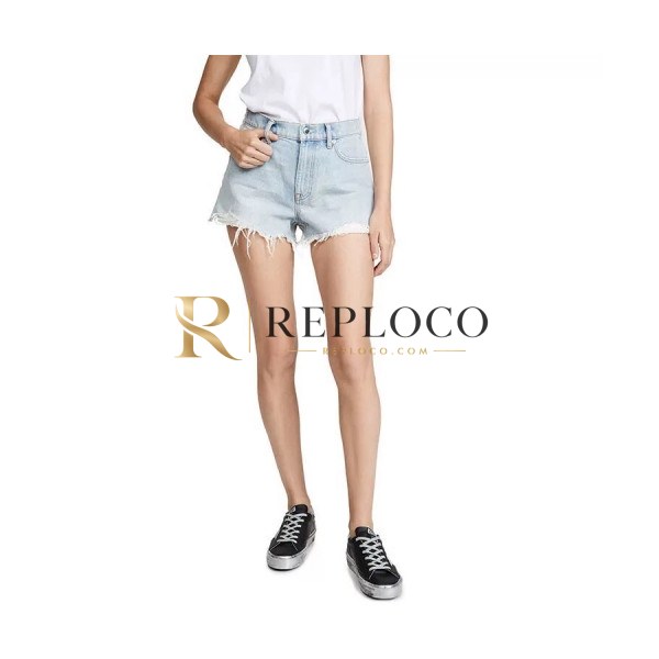 ✨[알렉산더왕]Alexander wang 2020 Womens Modern Denim Short Trousers - 알렉산더왕 2020 여성 모던 데님 반바지 Ale0078x.Size(25 - 30).블루