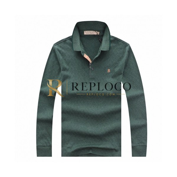 ✨[버버리]Burberry 2020 Mens Logo Casual Cotton Polo Tshirts - 버버리 2020 남성 로고 캐쥬얼 코튼 폴로 맨투맨 Bur02207x.Size(m - 3xl).그린
