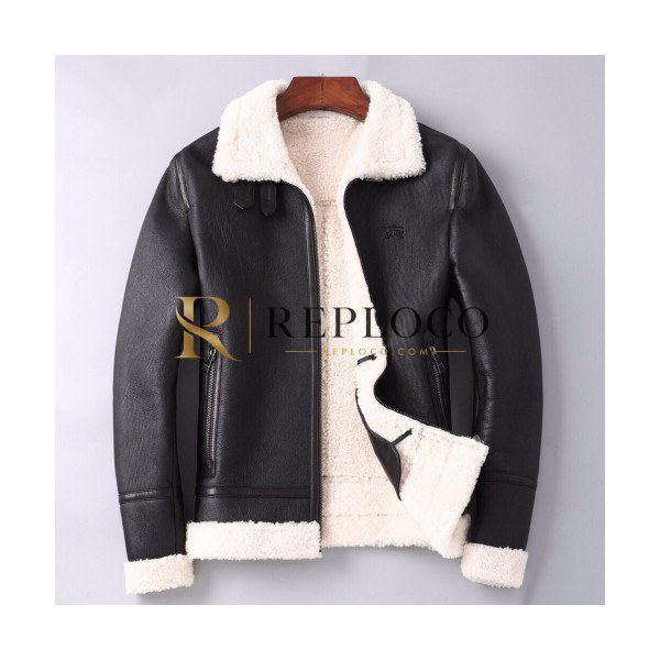 ✨Burberry 2019 Mens Casual Leather Jacket - 버버리 2019 남성 캐쥬얼 가죽 자켓 Bur01394x.Size(m - 3xl).블랙