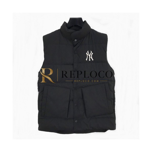 ✨MLB 2020 Mens Logo Casual Down Vest - 엠엘비 2020 남성 로고 캐쥬얼 다운 조끼 Mlb0041x.Size(m - 2xl).블랙