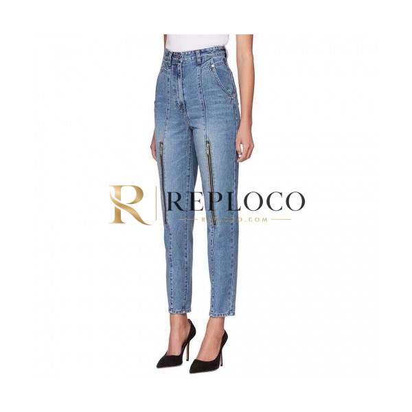 ✨[매장판]Alexsander Wang 2020 Womens Logo Classic Denim Pants - 알렉산더왕 2020 여성 로고 클래식 데님 팬츠 Alw0119x.Size(s - l).블루