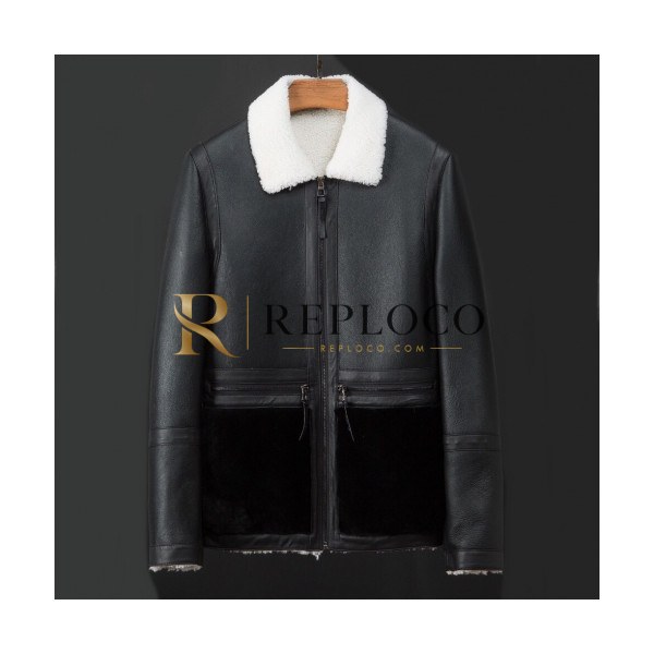 ✨Armani 2019 Mens Logo Casual Leather Jacket - 알마니 2019 남성 로고 캐쥬얼 가죽자켓 Arm0317x.Size(m - 3xl).블랙