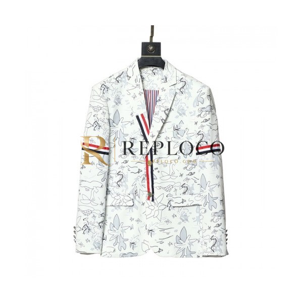 ✨Thom Browne Mens Casual Cotton Suit Jackets White - 톰브라운 2021 남성 캐쥬얼 코튼 슈트 자켓 Thom01450x Size(m - 3xl) 화이트