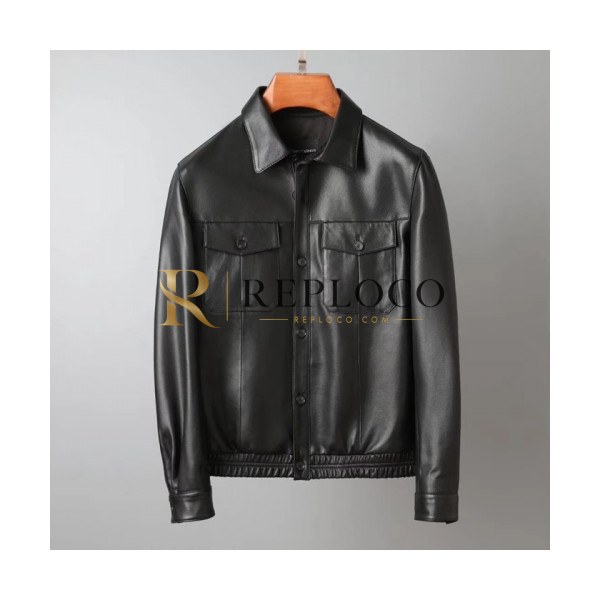 ✨[알마니]Armani 2020 Mens Classic Leather Jackets - 알마니 2020 남성 클래식 캐쥬얼 가죽 자켓 Arm0810x.Size(m - 3xl).블랙