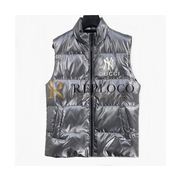 ✨[구찌]Gucci 2020 Mens Patch Logo Modern Down Padding Vest - 구찌 2019 남성 패치 로고 모던 다운 패딩조끼 Guc02174x.Size(m - 3xl).차콜