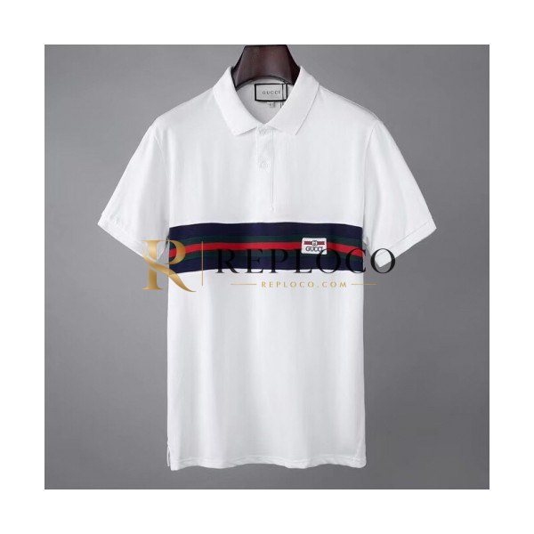 ✨[매장판]Gucci 2020 Mens Logo Short Sleeved Polo Tshirts - 구찌 2020 남성 로고 폴로 반팔티 Guc02910x.Size(m - 2xl).화이트