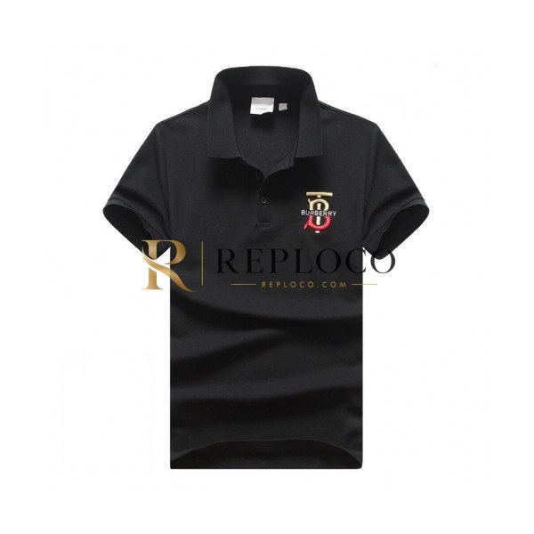 ✨[버버리]Burberry 2020 Mens Logo Cotton Polo Short Sleeved Tshirts - 버버리 2020 남성 로고 코튼 폴로 반팔티 Bur02405x.Size(m - 3xl).블랙