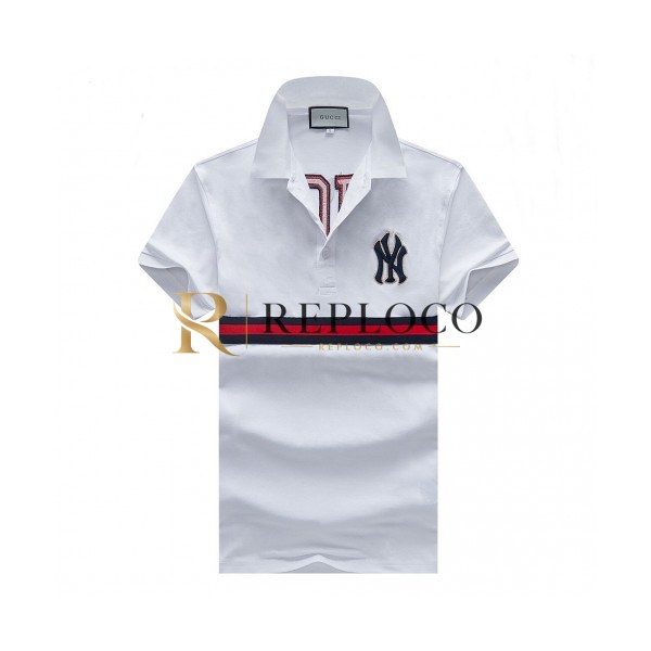 ✨[매장판]Gucci 2020 Mens Logo Cotton Polo Short Sleeved Tshirts - 구찌 2020 남성 로고 폴로 코튼 반팔티 Guc02429x.Size(m - 3xl).화이트