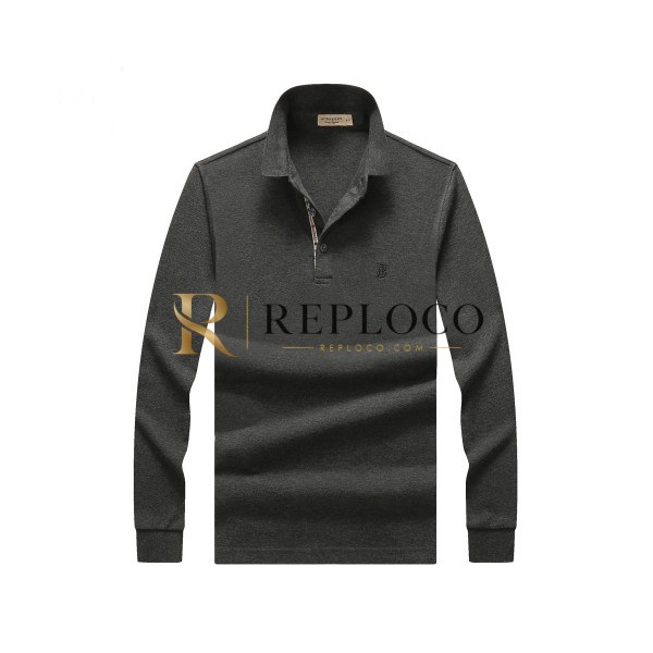 ✨[버버리]Burberry 2020 Mens Logo Casual Cotton Polo Tshirts - 버버리 2020 남성 로고 캐쥬얼 코튼 폴로 맨투맨 Bur02192x.Size(m - 3xl).그레이