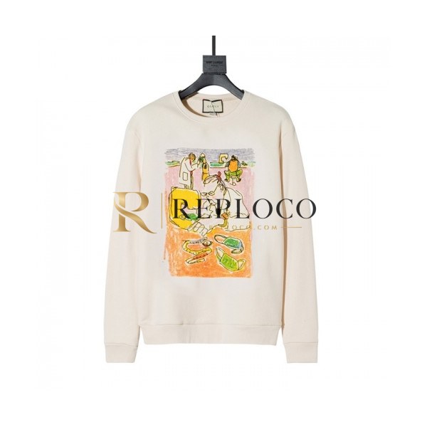 ✨[구찌]Gucci 2020 Mm/Wm Logo Crew-neck Cotton Tshirts - 구찌 2020 남/녀 로고 코튼 크루넥 코튼 긴팔티 Guc03219x.Size(xs - l).아이보리