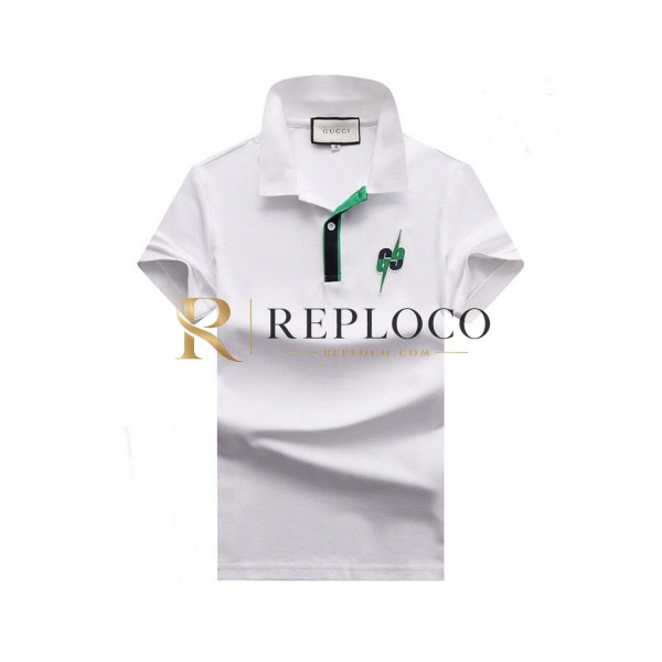 ✨[매장판]Gucci 2020 Mens Logo Cotton Polo Short Sleeved Tshirts - 구찌 2020 남성 로고 폴로 코튼 반팔티 Guc02431x.Size(m - 3xl).화이트