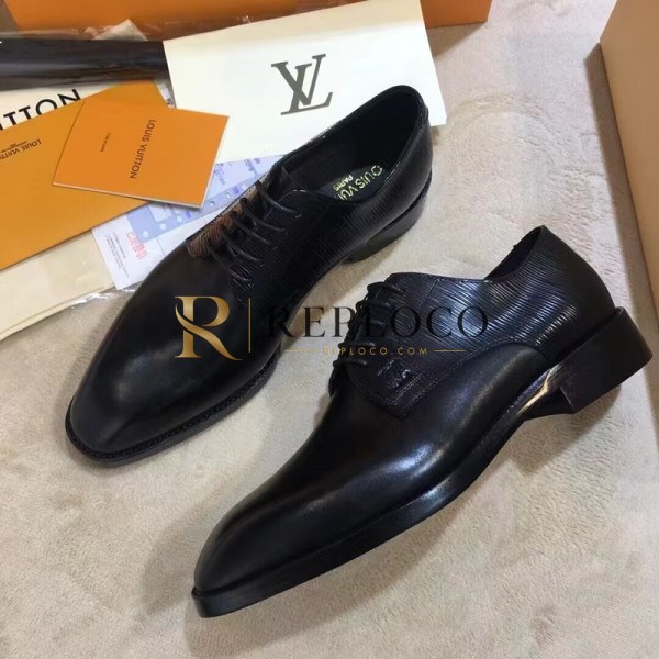 ✨Louis Vuitton 2023 Mens Leather Loafer,LOUS1320- 루이비통 2023 남성용 레더 구두,Size(240-275),블랙