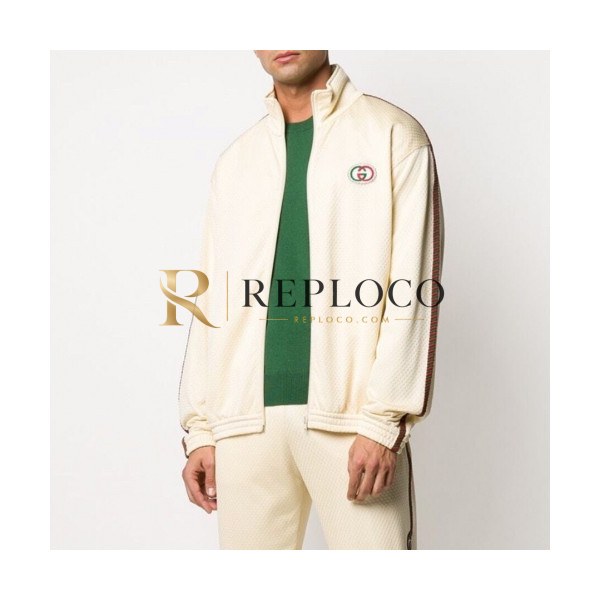 ✨[구찌]Gucci 2020 Mm/Wm Logo Zip- up Training Clothes - 구찌 2020 남자 로고 집업 트레이닝복 Guc02892x.Size(xs - xl).아이보리