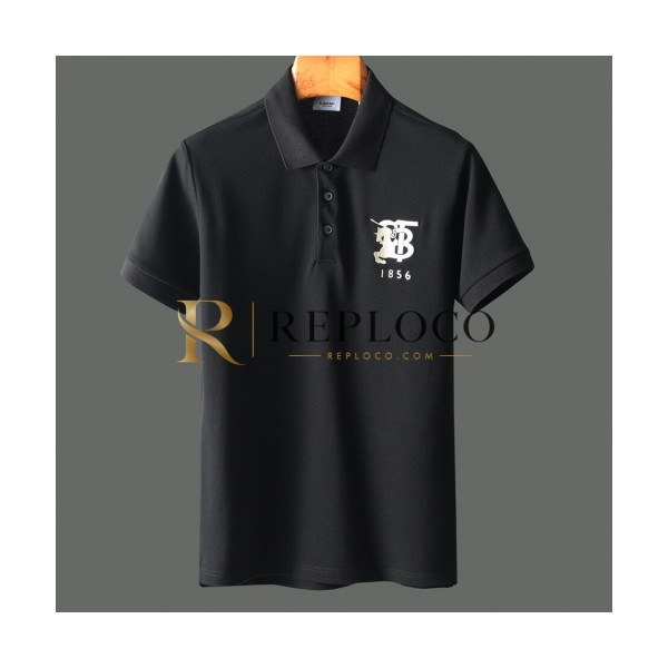 ✨[버버리]Burberry 2020 Mens Logo Cotton Polo Short Sleeved Tshirts - 버버리 2020 남성 로고 코튼 폴로 반팔티 Bur02253x.Size(m - 3xl).블랙