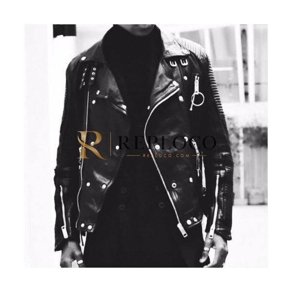 ✨Burberry Mens Casual Leather Jackets Blakc - 버버리 2021 남성 캐쥬얼 가죽 자켓 Bur04141x Size(m - 3xl) 블랙