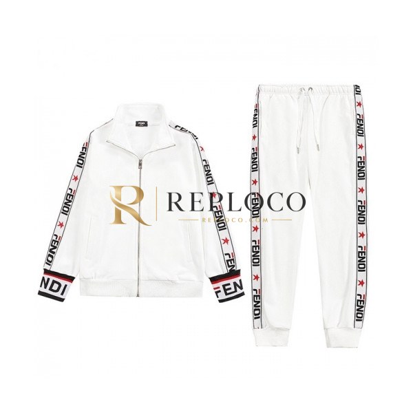 ✨[펜디]Fendi 2020 Mens Patch Logo Training Down Clothes&Pants - 펜디 2020 남성 패치 로고 다운 트레이닝복&팬츠 Fen0899x.Size(m - 3xl).화이트