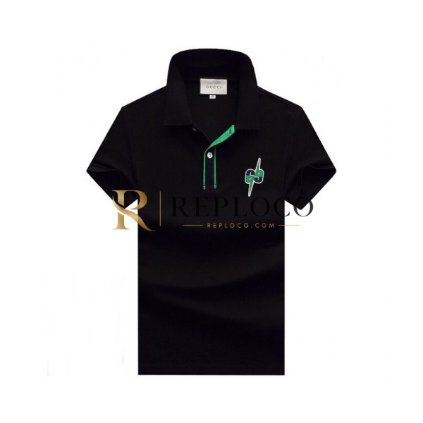 ✨[매장판]Gucci 2020 Mens Logo Cotton Polo Short Sleeved Tshirts - 구찌 2020 남성 로고 폴로 코튼 반팔티 Guc02432x.Size(m - 3xl).블랙