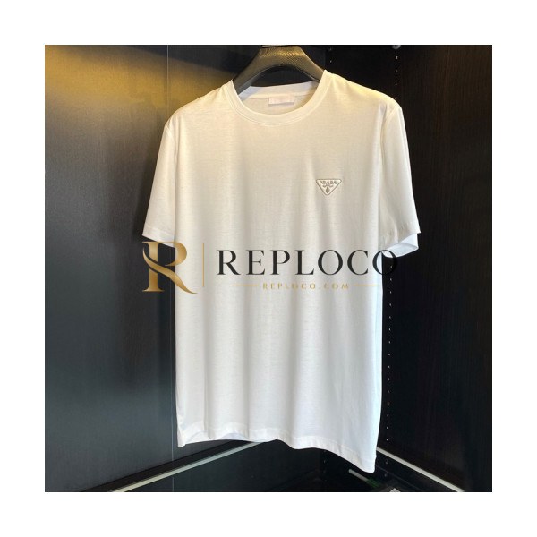 ✨Prada Mens Basic Logo Short Sleeved Tshirts White - 프라다 2021 남성 베이직 로고 폴로 반팔티 Pra02247x Size(m - 3xl) 화이트