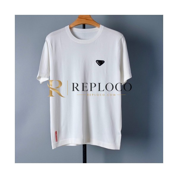 ✨Prada Mens Basic Logo Short Sleeved Tshirts White - 프라다 2021 남성 베이직 로고 폴로 반팔티 Pra02306x Size(m - 3xl) 화이트