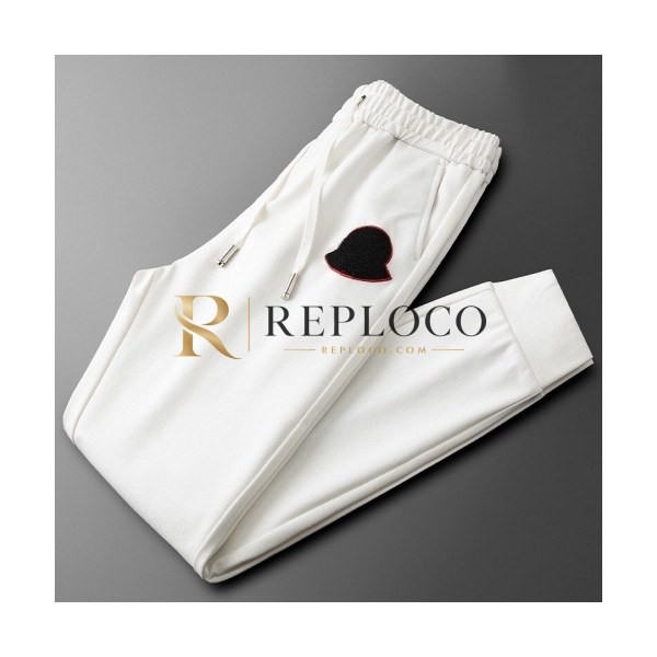 ✨[몽클레어]Moncler 2019 Mens Casual Logo Silket Training Pants -몽클레어 2019 남성 캐쥬얼 로고 실켓 트레이닝 팬츠 Moc01359x.Size(29 - 38).화이트