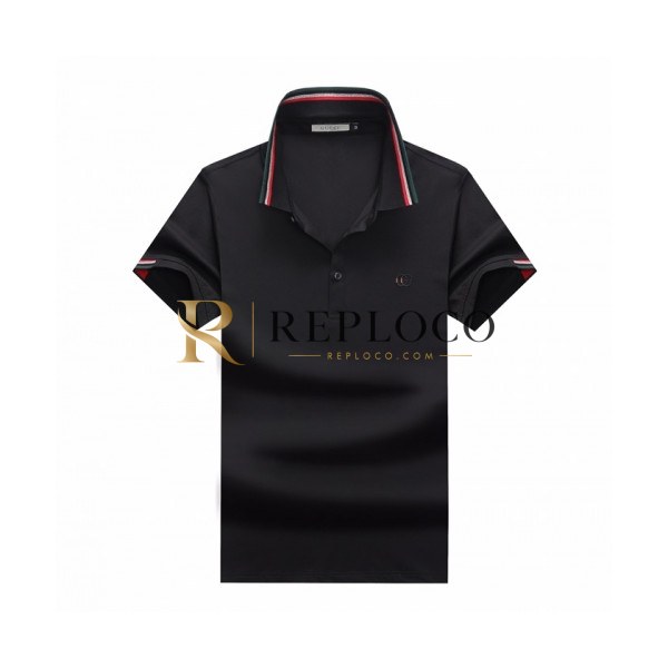 ✨[매장판]Gucci 2020 Mens Logo Cotton Short Sleeved Polo Tshirts - 구찌 2020 남성 로고 코튼 폴로 반팔티 Guc02749.Size(m - 3xl).블랙