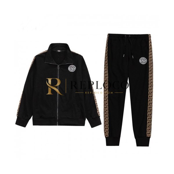 ✨[펜디]Fendi 2020 Mens Patch Logo Training Down Clothes&Pants - 펜디 2020 남성 패치 로고 다운 트레이닝복&팬츠 Fen0896x.Size(m - 3xl).블랙