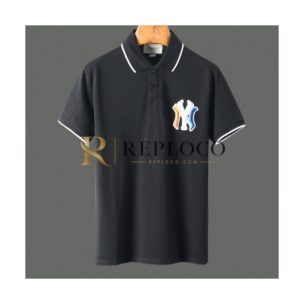 ✨[매장판]Gucci 2020 Mens Logo Cotton Short Sleeved Polo Tshirts - 구찌 2020 남성 로고 코튼 폴로 반팔티 Guc02220x.Size(m - 3xl).블랙