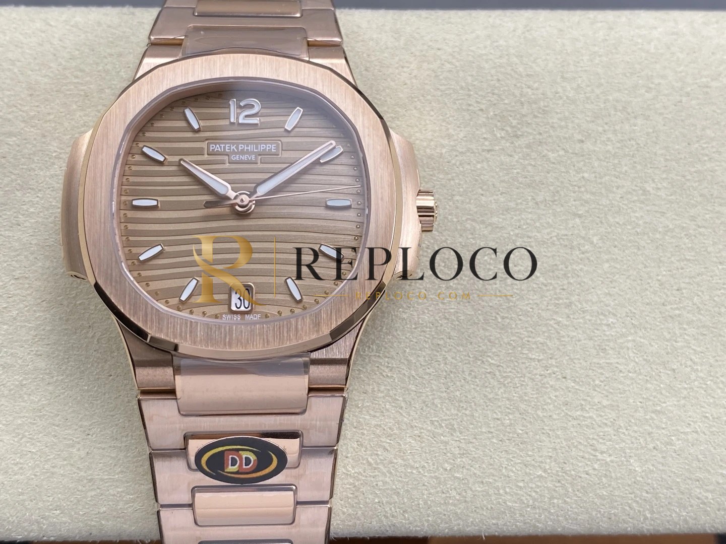 파텍필립 노틸러스 7118 RG 여성용 DDF 1:1 베스트 에디션 로즈골드 다이얼 로즈골드 브레이슬릿 DD324 슈퍼클론