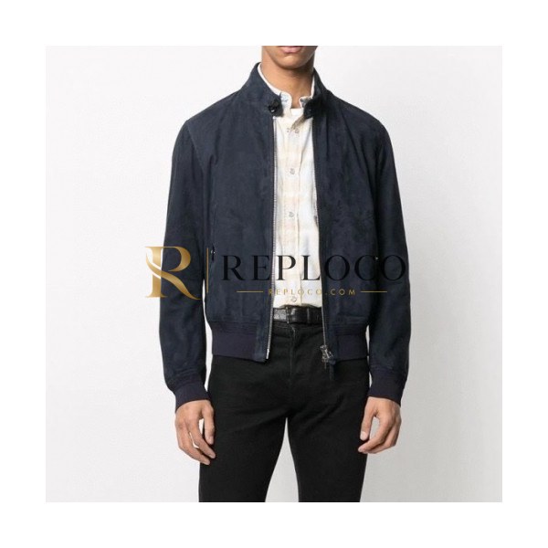 ✨Tom Ford Mens Logo Casual Leather Jackets Navy - 톰포드 2021 남성 로고 캐쥬얼 자켓 Tomf0034x Size(m - 2xl) 네이비