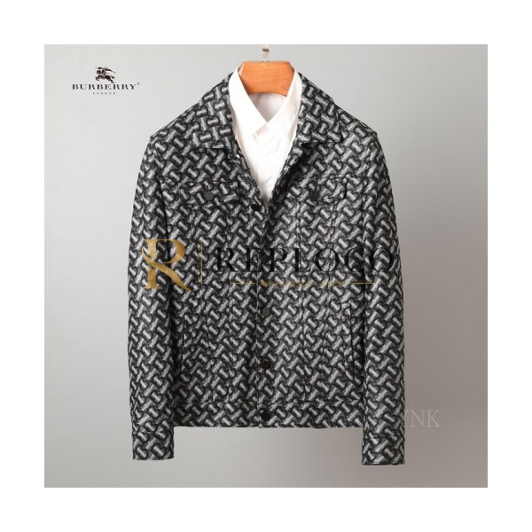 ✨[버버리]Burberry 2020 Mens Casual Leather Jackets - 버버리 2020 남성 캐쥬얼 가죽 자켓 Bur03099x.Size(m - 3xl).블랙