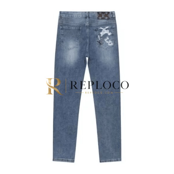 ✨Louis vuitton 2023 Mens Monogram Casual Pants Blue - 루이비통 2023남성 모노그램 캐쥬얼 팬츠 Lou02827x Size(28 - 38) 블루
