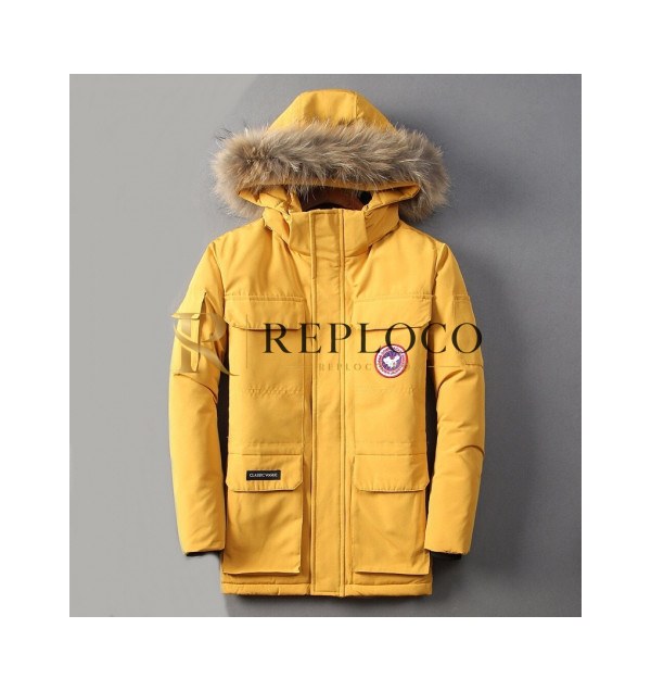 ✨Canada goose 2019 Mens Patch Logo Casual Padding Parka - 캐나다구스 2019 남성 패치 로고 캐쥬얼 패딩파카 Can0154x.Size(m - 3xl).옐로우